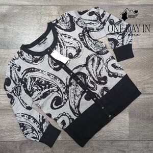 Premise Studio Snap Front Swetaer Size S